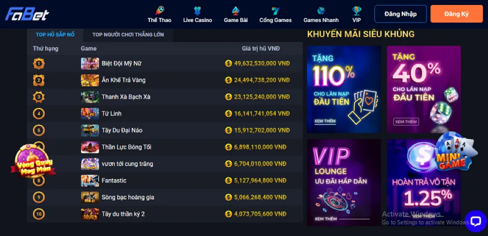 Hình ảnh các tính năng mới nhatvip app